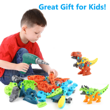 Load image into Gallery viewer, Dinosaur Toys Take Apart Stem Building Construction Toys with Electric Drill Gift for Toddlers Boys Girls 4 5 6 7 8 Year Old