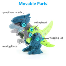 Load image into Gallery viewer, Dinosaur Toys Take Apart Stem Building Construction Toys with Electric Drill Gift for Toddlers Boys Girls 4 5 6 7 8 Year Old