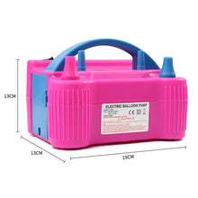 Load image into Gallery viewer, Electric Air Balloon Pump Portable Dual Nozzle Electric Balloon Blower Air Pump Balloons Inflator for Decoration Party Sport