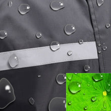 Load image into Gallery viewer, Raincoat Waterproof Men's Long Rain Jacket Lightweight Rainwear Reflective Reusable with Hood
