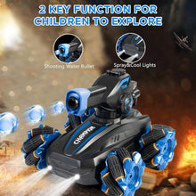 Load image into Gallery viewer, RC Car Gesture Sensing RC Tank Car for Kids 4WD All Terrain RC Car with 360°Rotating, Toy Gift for Boys Girls Kids, Blue