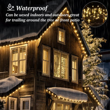 Load image into Gallery viewer, Christmas String Lights Plug in, 99FT 300 LED 8 Lighting Modes for Outdoor Christmas Tree Lights Wedding Party Decoration, Warm White