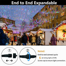 Load image into Gallery viewer, Christmas String Lights Twinkle Cluster Lights 82Ft 200Led 8 Modes Timer Memory Function for Christmas Party Garden Multicolor