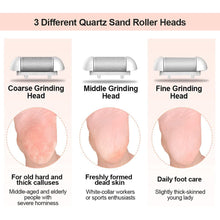 Load image into Gallery viewer, Electric Callus Remover Kit Foot File SWTROOM Rechargeable Portable Waterproof 3 Grinding Heads for Hard Dead Dry Skin