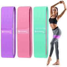 Load image into Gallery viewer, Resistance Bands for Legs and Butt Exercise Bands - Non Slip Elastic Booty Bands, 3 Levels Workout Bands Women Sports Fitness Band for Squat Glute Hip Training