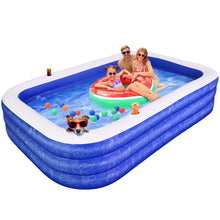 Load image into Gallery viewer, Inflatable Swimming Pool for Kids, 120"x72"x22" Full-Sized Family Swim & Ball Pool for 2 3 4 5 Years Old Kids and Adults, Summer Swim Center for Garden and Backyard