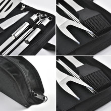 Load image into Gallery viewer, Meidong Grilling Accessories BBQ Tools Set, 9 PCS Stainless Steel Grill Kit with Case, Great Barbecue Utensil Tool for Men, Women, Dad