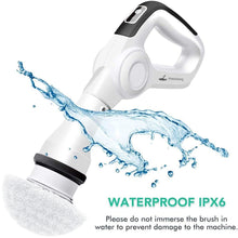 Load image into Gallery viewer, Cosmonic Electric Spin Scrubber, Power Scrubber Cordless High Rotation Handheld Bathroom Scrubber Rechargeable with 3 Replaceable Cleaning Brush Heads for Cleaning Tub, Tile, Floor, Sink, Wall, Window