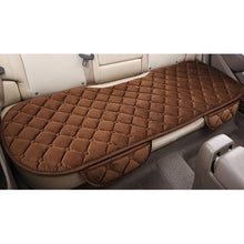 Load image into Gallery viewer, 3 PCS Car Seat Cover Pad Mat Cushion Universal Fit Breathable Blanket Nonslip Auto Truck Office Plush Rhombus -Coffee