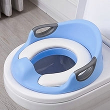 Load image into Gallery viewer, SWTROOM Potty Training Seat For Kids Boys Girls Toddlers Toilet Seat For Baby With Cushion Handle Backrest Toilet Trainer For Round And Oval Toilets