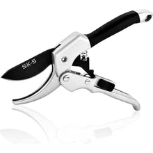 Load image into Gallery viewer, Professional SK-5 Hand Pruning Shears, Hand Pruners, Tree Trimmers Secateurs-Garden Scissors for Garden Art, Bypass Pruning Shears with Safety Lock (Sliver)