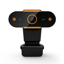 Load image into Gallery viewer, Webcam with Microphone, 1080P HD USB Webcam for Computer Laptop with 110° Wide Angle, Noise Reduction Portable Live Streaming Camera, Plug and Play, Black