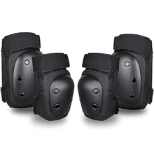 Load image into Gallery viewer, Meidong Skateboard Knee Pads Elbow Pad, Skate Pads 2 in 1 Protective Gear Set Four-piece Set for Skateboarding Skating Cycling Biking Bicycle Scooter