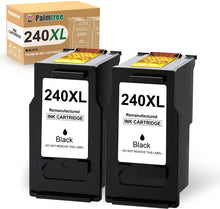 Load image into Gallery viewer, Palmtree Remanufactured Ink Cartridge Replacement for Canon 240 XL PG-240XL for Pixma MG3620 MG3600 TS5120 TS5100 MX472 MX452 MX512 MG3222 Printer Ink (2 Black)