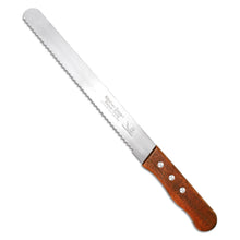 Load image into Gallery viewer, Swtroom 10 inch Bread Knife Serrated Knife Sharp Wavy Edge Bread Cutter Stainless Steel for Slicing Homemade Bread Bagels Cake