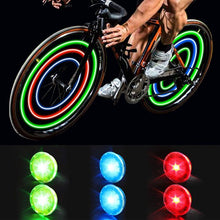 Load image into Gallery viewer, Meidong Bike Wheel Lights Bike Spoke Lights with Batteries Included, Waterproof Bicycle Wheel Lights for Safe Cycling, Easy to Install Cool Bike Lights for Wheels (6 Pack)