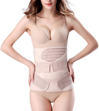 Load image into Gallery viewer, COSMONIC 3 in 1 Postpartum Support - Recovery Belly/waist/pelvis Belt Shapewear Slimming Girdle, Beige, One Size