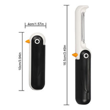 Load image into Gallery viewer, Vegetable Peeler Penguin Shape Collapsible Stainless Steel Blade Fruit Peeler Portable Kitchen Foldable Gadget Tool for Carrot Cucumber Potatoes Melon Peeling