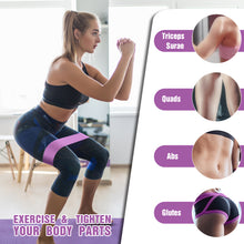 Load image into Gallery viewer, Resistance Bands for Legs and Butt Exercise Bands - Non Slip Elastic Booty Bands, 3 Levels Workout Bands Women Sports Fitness Band for Squat Glute Hip Training