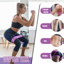 Load image into Gallery viewer, Resistance Bands for Legs and Butt Exercise Bands - Non Slip Elastic Booty Bands, 3 Levels Workout Bands Women Sports Fitness Band for Squat Glute Hip Training