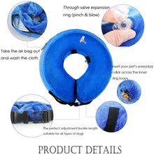 Load image into Gallery viewer, Meidong Protective Inflatable Cone Collar for Dogs and Cats, Soft Pet Recovery E-Collar Cone Small Medium Large Dogs, Designed to Prevent Pets from Touching Stitches(M)