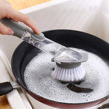 Load image into Gallery viewer, Dish Scrub Brush, Soap Dish Wand Refills Sponge, Replaceable Refills Sponges Brush Heads,Reusable for Sink Pot Kitchen Cleaning Including 2 Dish Brush and 2 Replacement Sponge Head