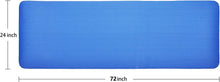 Load image into Gallery viewer, Extra Thick Yoga Mat- Non Slip Comfort Foam, Durable Exercise Mat for Fitness, Pilates and Workout with Carrying Strap Fitness, 72"L x 24"W x 2/5 Inch Thick, Blue