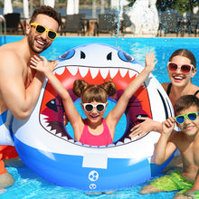 Load image into Gallery viewer, Inflatable Shark Pool Floats, Summer Ring Pool Floaties for Kids Adults, Inflatable Fun Water Toys for Parties in Pool & Beach