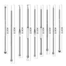 Load image into Gallery viewer, 9 In 1 Pimple Popper Tool, Blackhead Remover Tool Kit,Comedone Extractor Acne Removal Tool for Nose Face Skin with PU Bag