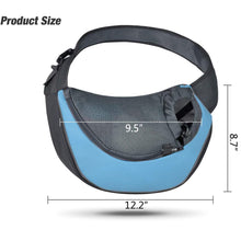 Load image into Gallery viewer, Meidong Pet Sling Carrier - Small Dog Cat Sling Pet Carrier Bag Safe Reversible Comfortable Adjustable Pouch Single Shoulder Carry Tote Handbag for Pets Below 6lb