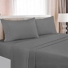 Load image into Gallery viewer, Swtroom Bedding Queen Bed Sheets Set - 4 Piece Bedding - Brushed Microfiber - Shrinkage and Fade Resistant - Easy Care (Queen, Grey)