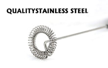 Load image into Gallery viewer, Milk Frother Egg Beater Electric Spring Head Milk Bubble for Large Cup of Milks Thick Creamy Foam Hot Cold Drinks Latte Cappuccino Foamed Coffee Drink