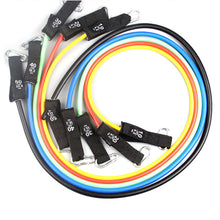 Load image into Gallery viewer, Resistance Bands Set (11pcs), Exercise Bands with Door Anchor, Handles, Waterproof Carry Bag, Legs Ankle Straps for Resistance Training, Physical Therapy, Home Workouts