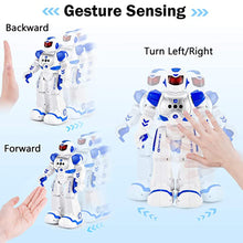 Load image into Gallery viewer, COSMONIC RC Robot for Kids, Intelligent Toy Robots with Infrared Gesture,Singing Dancing Programmable Robot Remote Control by Girl Christmas Birthday Boy Gift Age 3-8(Blue)