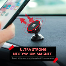 Load image into Gallery viewer, Magnetic Phone Holder Mount for Car - FITFORT Universal 360° Rotation Car Dashboard Stand with Super Strong Magnet for iPhone X/8/8Plus/7/7Plus, S9 / S9+ Plus / S8 / S8+ Plus / S7 / S6, GPS, Mini Tablet and More
