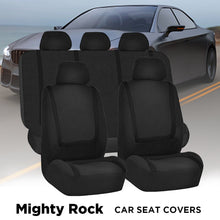 Load image into Gallery viewer, Car Seat Covers, Full Set - Front and Rear Bench Back Seat Cover Easy to Install, Universal Fit for Cars Auto Truck Van SUV for Four Seasons Universal Black Nine-Piece Set