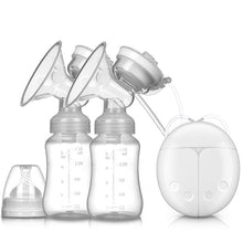 Load image into Gallery viewer, Swtroom Electric Intelligent Breast Pump, Portable Dual Suction Nursing Breastfeeding Pump and Lightweight Automatic Massage Postpartum Breast Pump, 150ml Milk Storage Bottle with Lid and Nipple