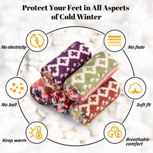 Load image into Gallery viewer, 5 Pack Womens Cotton Socks - Winter Warm Cotton Socks Thick Knit Socks, Warm Thick Soft Cozy Socks, Winter Warm Socks for Women
