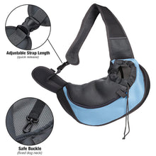 Load image into Gallery viewer, Meidong Pet Sling Carrier - Small Dog Cat Sling Pet Carrier Bag Safe Reversible Comfortable Adjustable Pouch Single Shoulder Carry Tote Handbag for Pets Below 6lb