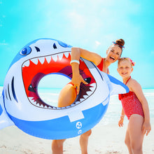 Load image into Gallery viewer, Inflatable Shark Pool Floats, Summer Ring Pool Floaties for Kids Adults, Inflatable Fun Water Toys for Parties in Pool & Beach