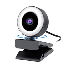 Load image into Gallery viewer, COSMONIC 1080P Webcam Computer Camera with Microphone and Ring Light, 3-Level Adjustable Brightness Web Camera for Laptop and PC