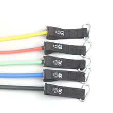 Load image into Gallery viewer, Resistance Bands Set (11pcs), Exercise Bands with Door Anchor, Handles, Waterproof Carry Bag, Legs Ankle Straps for Resistance Training, Physical Therapy, Home Workouts