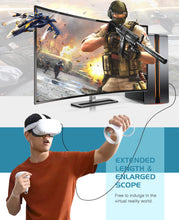 Load image into Gallery viewer, Link Cable 19FT/6M Compatible for Oculus Quest 2, FLOPAD Nylon Braided High Speed Data Transfer & Fast Charging Cable Compatible for VR Headset Quest Headset and Gaming PC