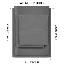 Load image into Gallery viewer, Swtroom Bedding Queen Bed Sheets Set - 4 Piece Bedding - Brushed Microfiber - Shrinkage and Fade Resistant - Easy Care (Queen, Grey)