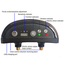Load image into Gallery viewer, Meidong Dog Bark Collar Automatic Identification & Automatic Lock Vibration / Electric Shock Without Remote, No Harm Dog Trainer, Rechargeable, Waterproof, 4 in 1