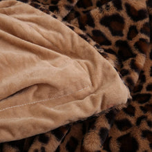 Load image into Gallery viewer, COSMONIC Fluffy Plush Blanket, Cheetah Print Warm Cozy Throw Blankets for Bed Sofa Couch, Leopard Pattern Super Soft Fuzzy Thick Bedding Blankets, Brown, 51 x 63 Inch