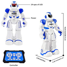 Load image into Gallery viewer, COSMONIC RC Robot for Kids, Intelligent Toy Robots with Infrared Gesture,Singing Dancing Programmable Robot Remote Control by Girl Christmas Birthday Boy Gift Age 3-8(Blue)