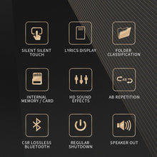 Load image into Gallery viewer, 16GB Sports Touch Bluetooth MP3 Player Music Player with FM Radio, Recording, 1.8" Screen, Hifi Lossless Sound, Support up to 128GB Expansion Compatible Devices