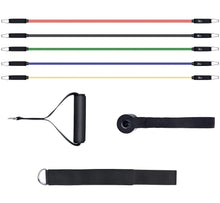 Load image into Gallery viewer, Resistance Bands Set (11pcs), Exercise Bands with Door Anchor, Handles, Waterproof Carry Bag, Legs Ankle Straps for Resistance Training, Physical Therapy, Home Workouts