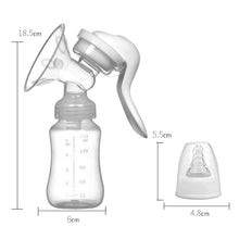 Load image into Gallery viewer, Manual Breast Pump, 150 ml Adjustable Suction Silicone Hand Pump Breastfeeding, Small Portable Manual Breast Milk Catcher Baby Feeding Pumps & Accessories, White